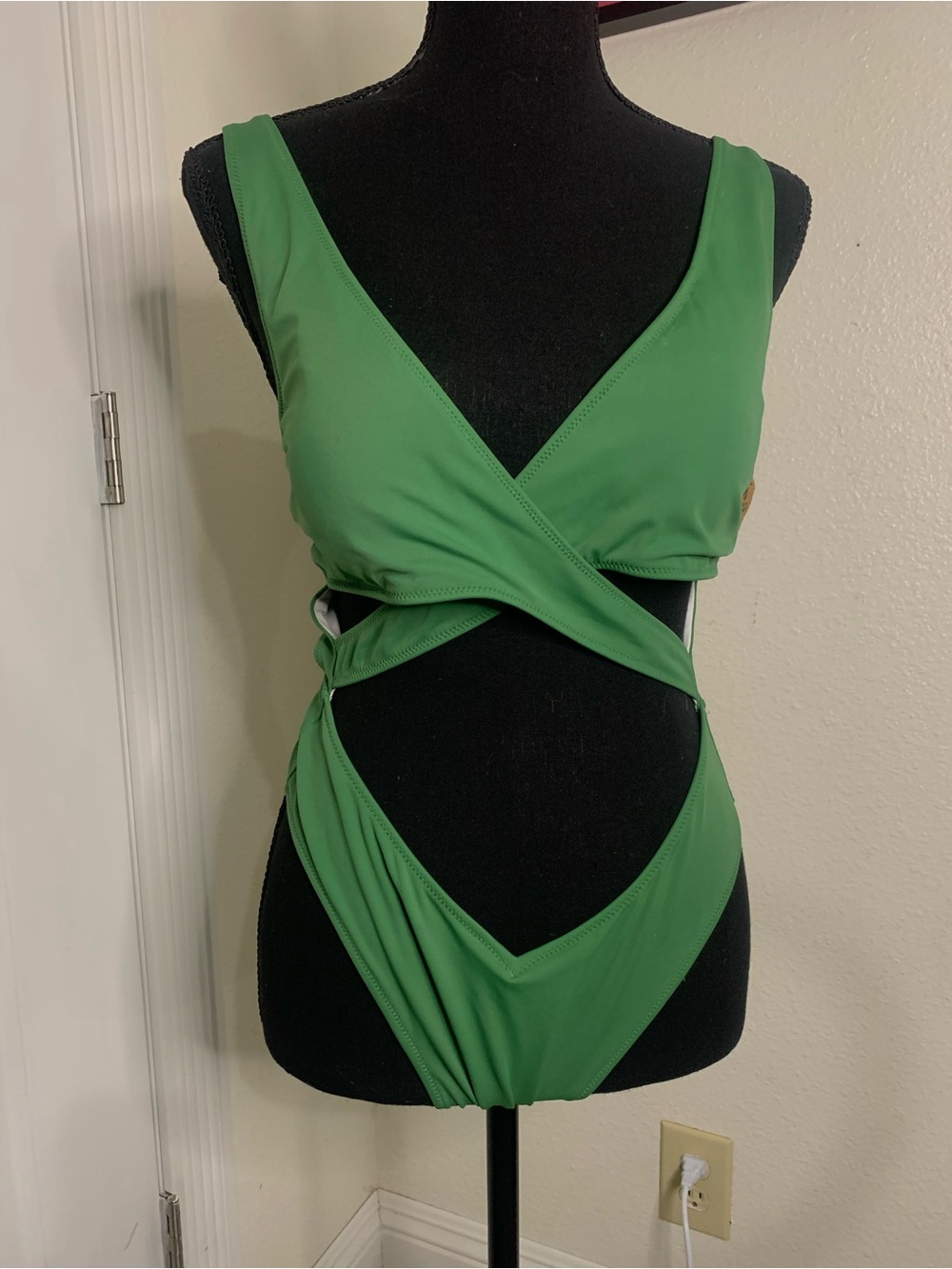 PINK Victoria's Secret Green One-Piece Swimsuit